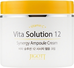 Tonic Ampoule Face Cream with Vitamin C - Jigott Vita Solution 12 Synergy Ampoule Cream — photo N2