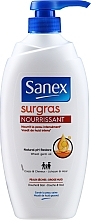 Fragrances, Perfumes, Cosmetics Nourishing Shower Cream with Dispenser - Sanex Surgras Nourissant