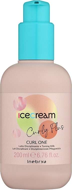 15-in-1 Styling Milk for Curly Hair - Inebrya Ice Cream Curly Plus Curl One 15in1 — photo N1