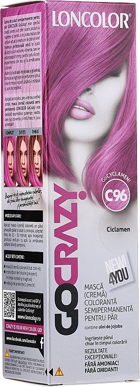 Semi-Permanent Hair Cream Color - Loncolor GoCRAZY! — photo N8