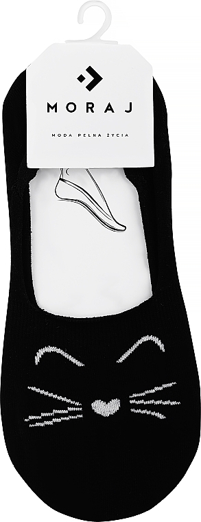 Women Liner Socks 'Cats', black - Moraj — photo N1