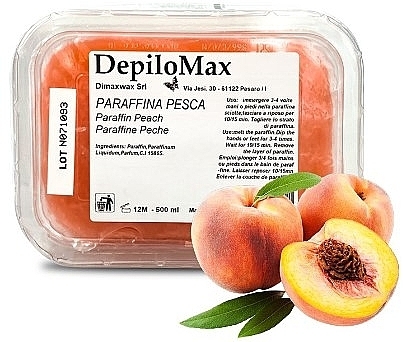 Peach Cosmetic Paraffin - DimaxWax DepiloMax Parafin Peach — photo N1