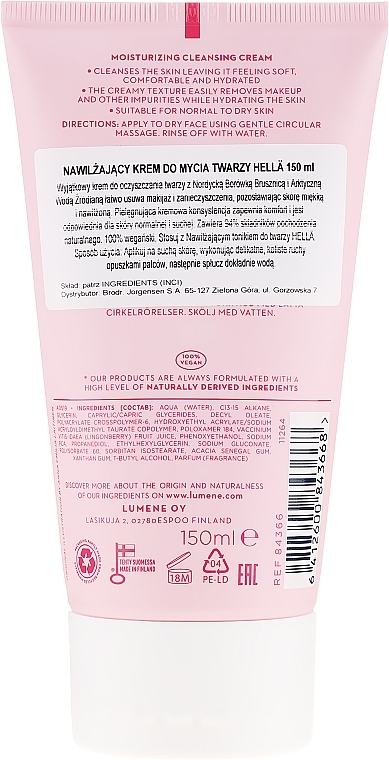 Moisturizing & Cleansing Face Cream - Lumene Moisturizing Cleansing Cream — photo N2