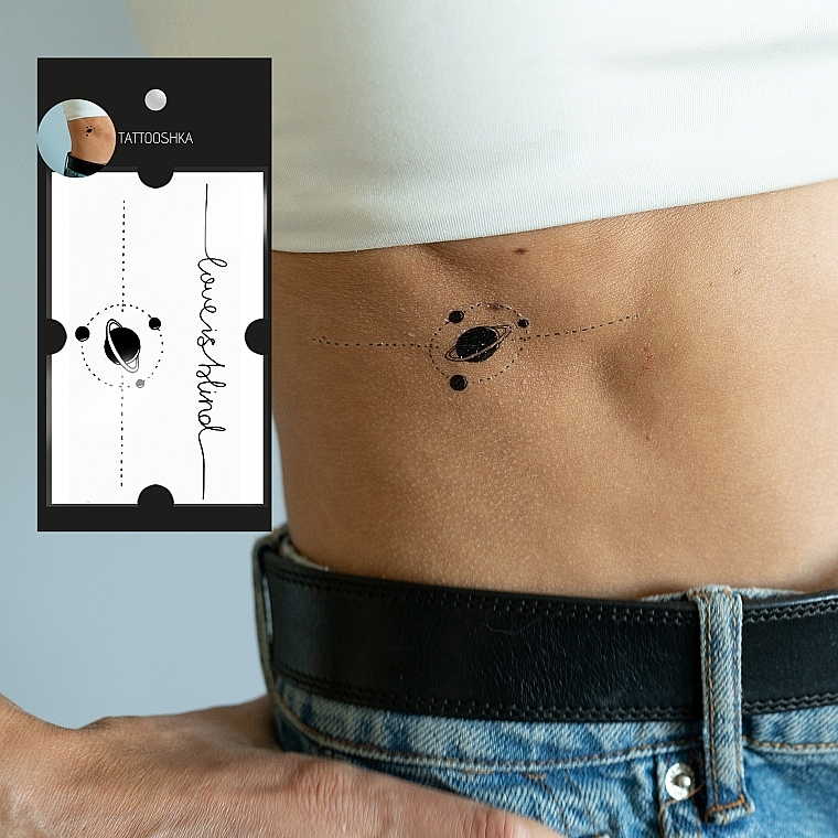 Temporary Tattoo 'Love is blind' - Tattooshka — photo N4