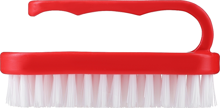 Small Hand & Nail Brush, red-white - LULA — photo N1