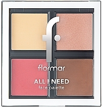 Face Makeup Palette - Flormar All I Need Face Palette — photo N1