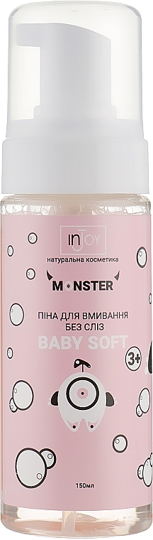 Face Cleansing Foam "No Tears" - InJoy Monsters Line Baby Soft Cleansing Foam — photo N10