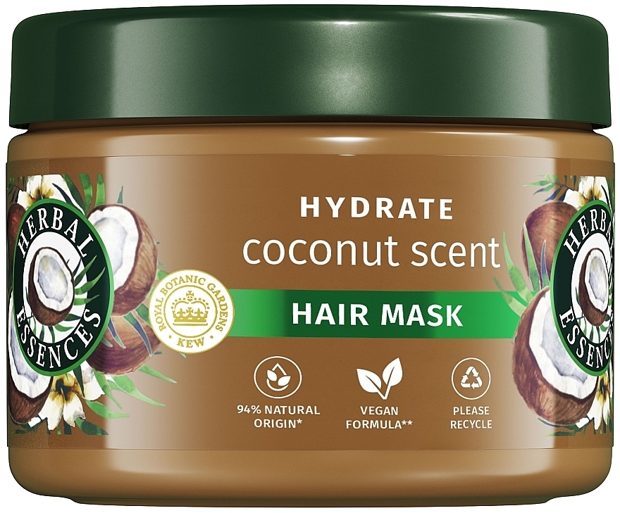 ココナッツ ヘアマスク - Herbal Essences Hydrate Coconut Scent Hair Mask — photo N1