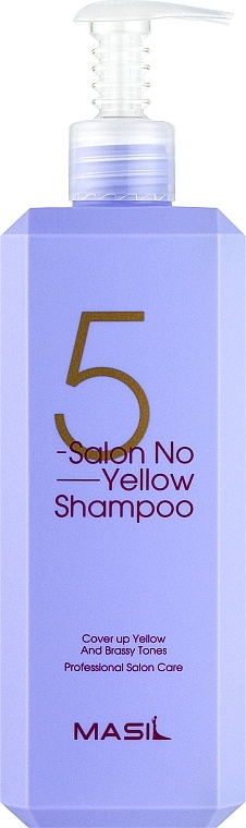Anti-Yellow Shampoo - Masil 5 Salon No Yellow Shampoo — photo N1