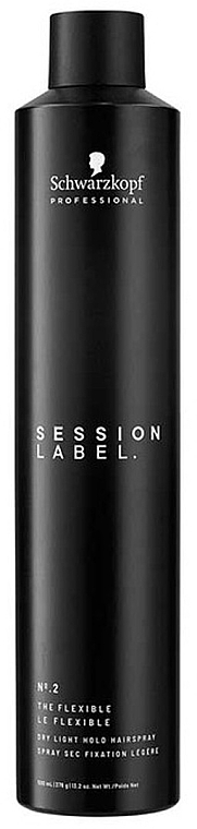 フレキシブル ホールド ヘアスプレー - Schwarzkopf Professional Session Label №2 The Flexible Hairspray — photo N1