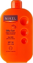 Fragrances, Perfumes, Cosmetics Coconut Oil Body Milk - Nikel Silky Sun Milk with Cocoa Butter SFP 30