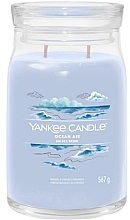 Scented Candle in Jar 'Ocean Air', 2 wicks - Yankee Candle Singnature — photo N2