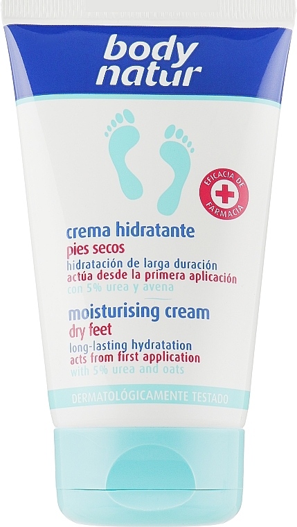 Moisturizing Foot Cream for Dry Skin - Body Natur Moisturising Cream — photo N5