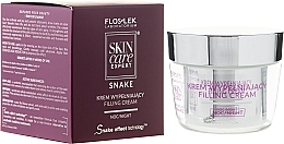 Fragrances, Perfumes, Cosmetics Night Cream "Wrinkle Filler" - FlosLek Skin Care Expert Snake Filling Night Cream