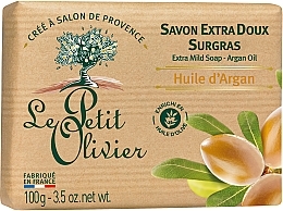 Extra Mild Soap with Argan Oil - Le Petit Olivier Vegetal Oils Soap Argan Oil — photo N2