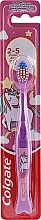 Soft Kids Toothbrush, 2+ years, purple with unicorn - Colgate Kids 2Y+ Toothbrush Extra Soft — photo N4