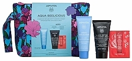 Fragrances, Perfumes, Cosmetics Set - Apivita Aqua Beelicious Light Texture (cr/40ml + cleans/foam/50ml + sun/cr/2ml + pouch)