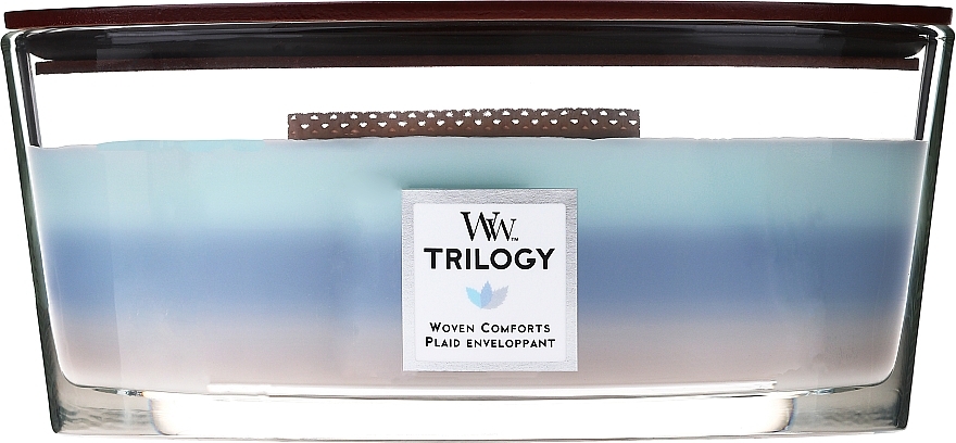 Scented Candle - Woodwick Trilogy Woven Comforts Ellipse — photo N6