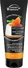 Fragrances, Perfumes, Cosmetics Mango Panna Cotta Hand & Nail Cream - Energy of Vitamins Soft & Care Mango Panna Cotta Cream For Hands And Nails