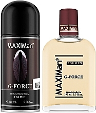 Aroma Parfume Maximan G-Force - Set (edt/100ml + deo/spray/150ml) — photo N10