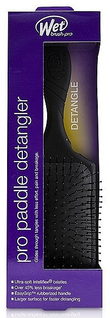 Hair Brush, black - Wet Brush Pro Paddle Detangler Black — photo N6