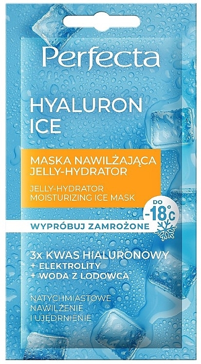 Moisturizing Face Mask with Hyaluronic Acid - Perfecta Hyaluron Ice Jelly-Hydrator Moisturizing Face Mask — photo N1