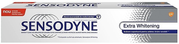 Whitening Toothpaste for Sensitive Teeth - Sensodyne Extra Whitening — photo N1