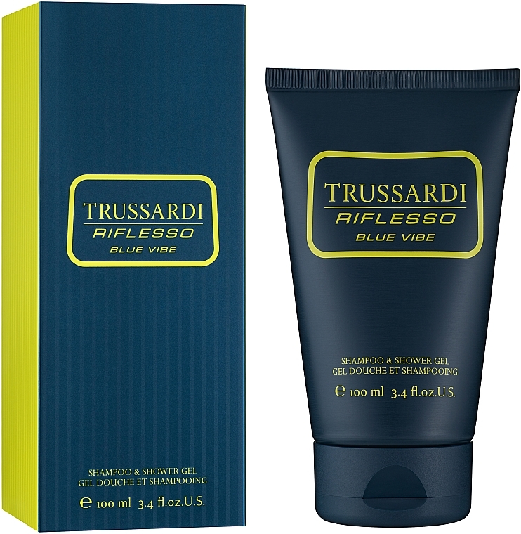 Trussardi Riflesso Blue Vibe - Shampoo & Shower Gel — photo N2