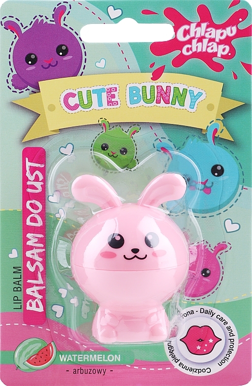 Cute Bunny Lip Balm, watermelon - Chlapu Chlap Watermelon Lip Balm — photo N11