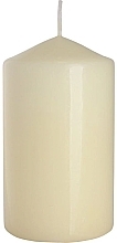 Fragrances, Perfumes, Cosmetics Cylindrical Candle 70x120 mm, ecru - Bispol