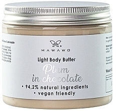 Fragrances, Perfumes, Cosmetics Plum in Chocolate Body Butter - Mawawo Plum In Chocolate Light Body Butter