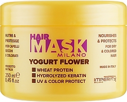 Fragrances, Perfumes, Cosmetics Mask for Dry & Colorued Hair - Imperity Milano Yogurt Flower Hair Mask