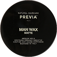 Medium Hold Wax - Previa Man Wax Matte — photo N3