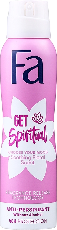 Choose Your Mood Antiperspirant Spray with Floral Scent - Fa Get Spiritual Anti-Perspirant — photo N7