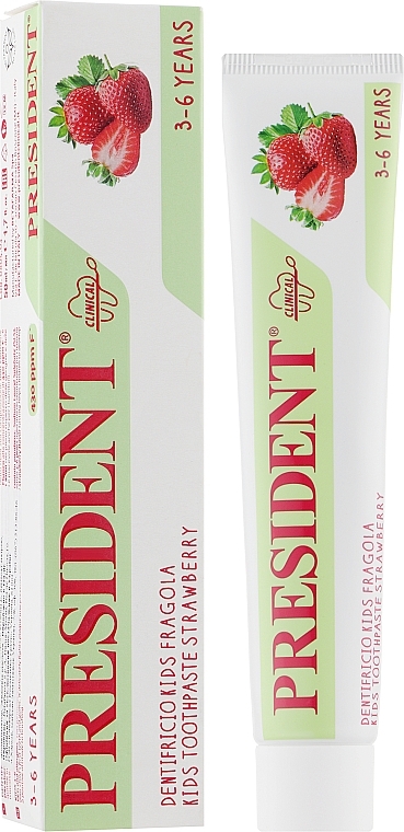 Fluoride Toothpaste "Clinical Kids. Strawberry", 3-6 years - PresiDENT — photo N10