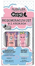 Fragrances, Perfumes, Cosmetics Set "Lip Regeneration In 2 Steps" - Floslek (lip/scrub/14g + lip/mask/14g)