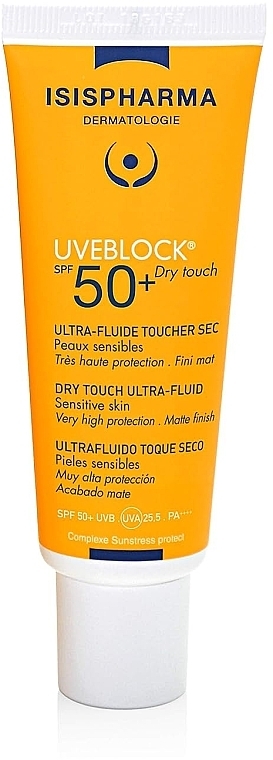 Sunscreen Face Ultra-Fluid - Isispharma Uveblock SPF50+ Dry Touch Ultra-fluid — photo N1