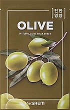 Fragrances, Perfumes, Cosmetics Nourishing Sheet Mask - The Saem Natural Mask Sheet Olive