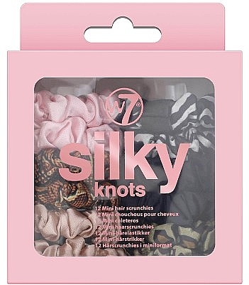 Hair Tie Set, 12 pcs - W7 Mini Silky Knots — photo N8