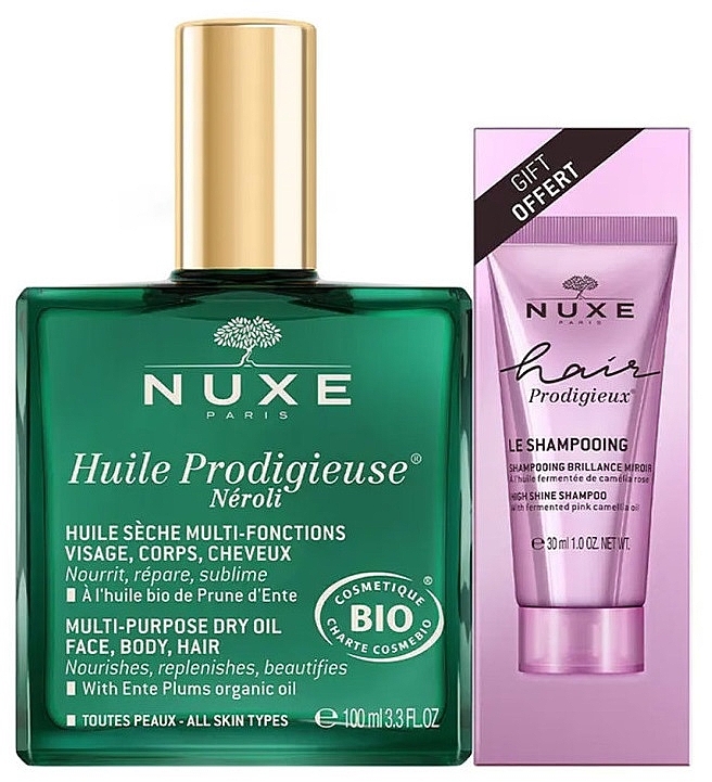 キット - Nuxe Huile Prodigieuse Neroli (oil/100ml + shm/30ml) — photo N1