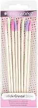Crystal Cuticle Sticks, 8 pcs. - Brushworks Cuticle Crystal Sticks — photo N1