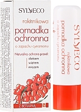 Protective Sea Buckthorn Lipstick with Cinnamon Scent - Sylveco — photo N1
