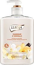 Fragrances, Perfumes, Cosmetics Liquid Cream Soap "Jasmine & Vanilla" - Luksja Jasmine & Vaniila Liquid Soap 