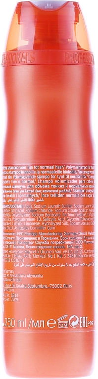 Nourishing Volume Shampoo for Thin & Normal Hair - Wella Professionals Enrich Volumizing Shampoo — photo N3