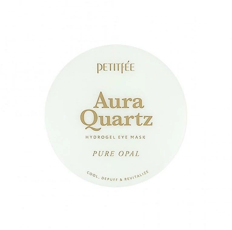 Pearl Protein & Opal Powder Hydrogel Eye Patch - Petitfee&Koelf Aura Quartz Hydrogel Eye Mask Pure Opal — photo N1