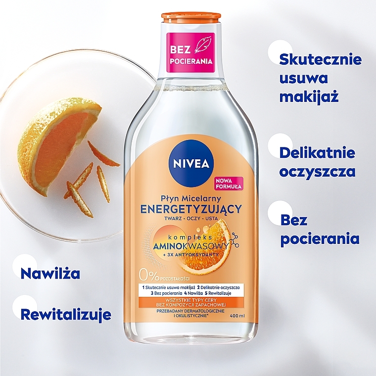 Micellar Water for Sensitive Skin - Nivea Energy Vitamin C + Vitamin B3 + Cranberry — photo N6