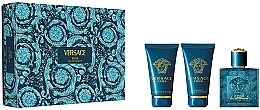 Fragrances, Perfumes, Cosmetics Versace Eros - Set (edt/50ml+sh/gel/50ml+ash/balm/50ml)