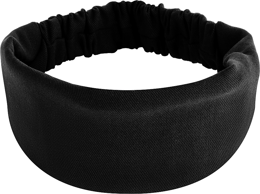 Headband "Denim Classic", straight, black - MAKEUP Hair Accessories — photo N7