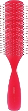 Fragrances, Perfumes, Cosmetics Narrow 9-Row Massage Hair Brush, crimson - Titania