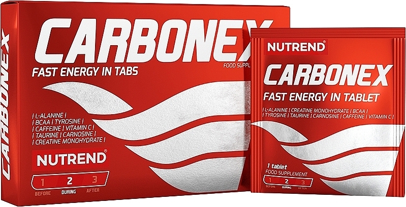 Energy Tablets - Nutrend Carbonex — photo N1